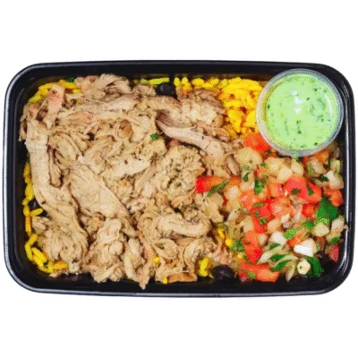 Carnitas Bowl with Yellow Rice